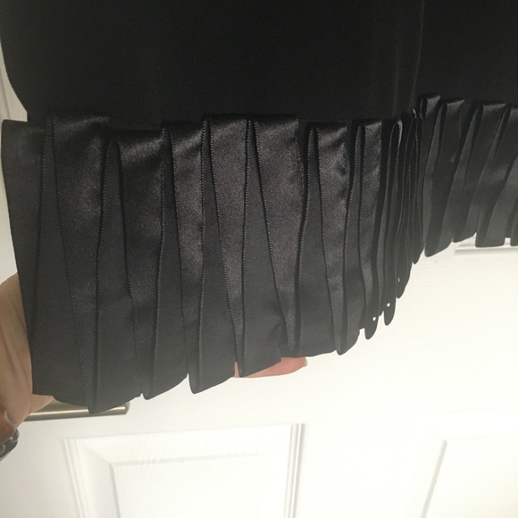 Roman Brand, black blouse with satin rim - Picture 3 of 9